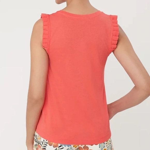 NWT LOFT Pleated Ruffle Shell - Picture 4 of 4